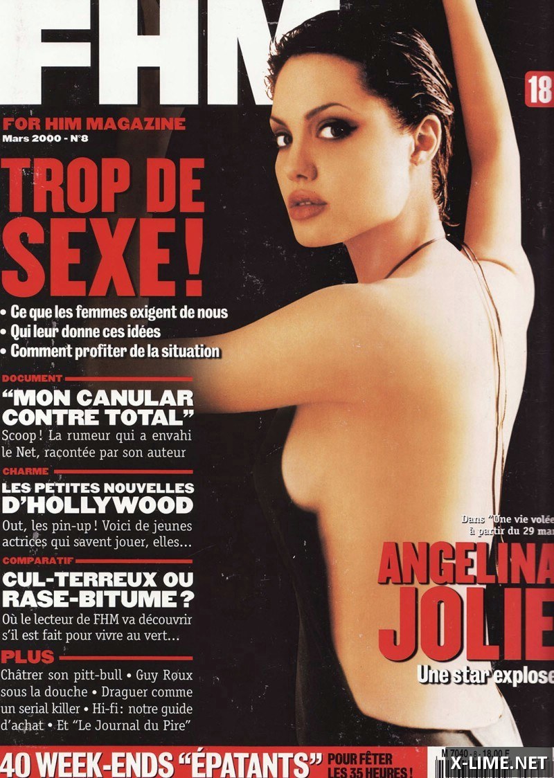 Голая Анджелина Джоли, откровенные фото в FHM